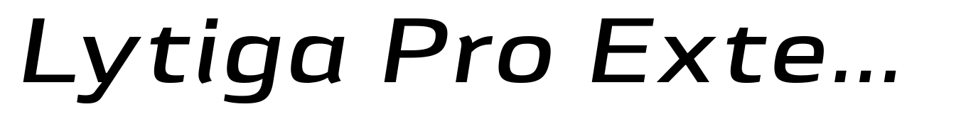 Lytiga Pro Extended SemiBold Italic